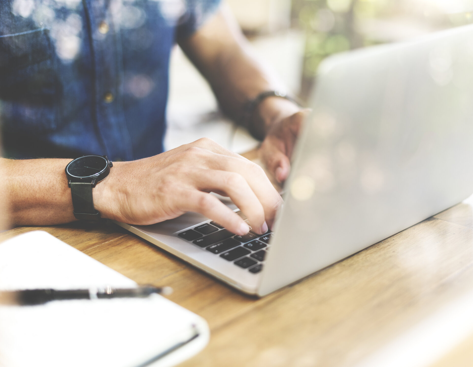 Man on a laptop